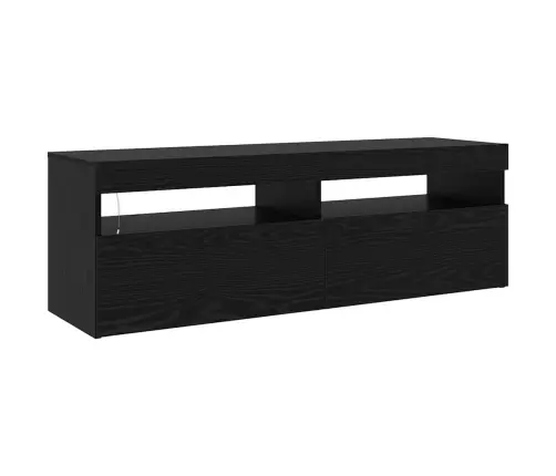 Televiisorikapid 2 Pcs Must Tamm 260 X 36.5 X 40 Cm Tehispuit