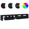 Televiisorikapid 2 Pcs Must Tamm 260 X 36.5 X 40 Cm Tehispuit