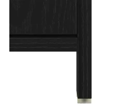 Vonios Baldai 3 Pcs Juodas Ąžuolas 30 X 30 X 183.5 Cm