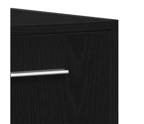 Vonios Baldai 3 Pcs Juodas Ąžuolas 30 X 30 X 183.5 Cm