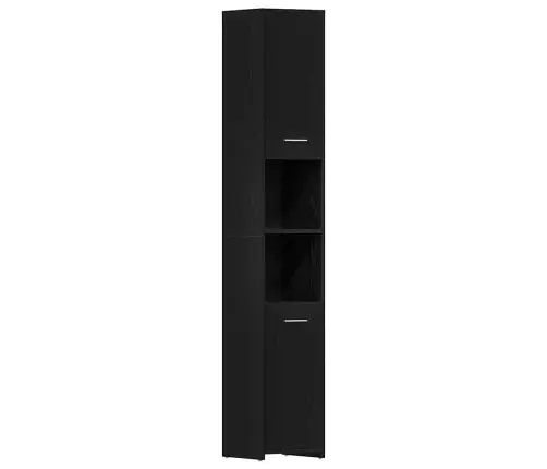 Vonios Baldai 3 Pcs Juodas Ąžuolas 30 X 30 X 183.5 Cm