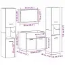 Vannas Istabas Mēbeļu Komplekts Ar Uzglabāšanu 4 Pcs Vecs Koks Vidaxl