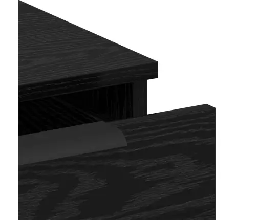 Galds Melns Ozols 133 X 50 X 75 Cm Inženierijas Koks Vidaxl