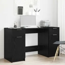 Laud Sahtliga Must Tamm 133 X 50 X 75 Cm Tehispuit
