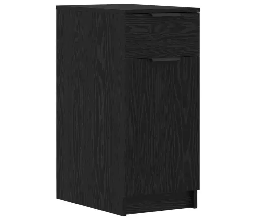 Galds Melns Ozols 133 X 50 X 75 Cm Inženierijas Koks Vidaxl