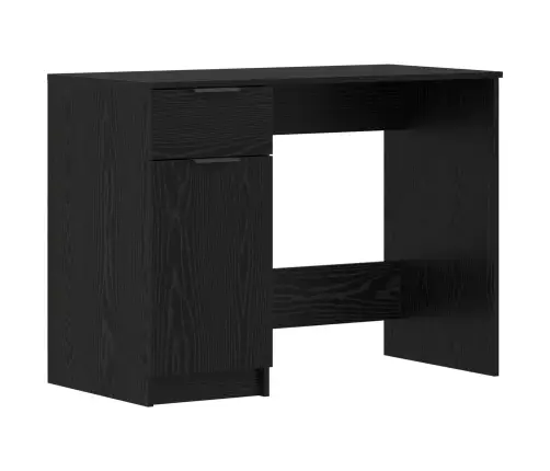 Galds Melns Ozols 133 X 50 X 75 Cm Inženierijas Koks Vidaxl