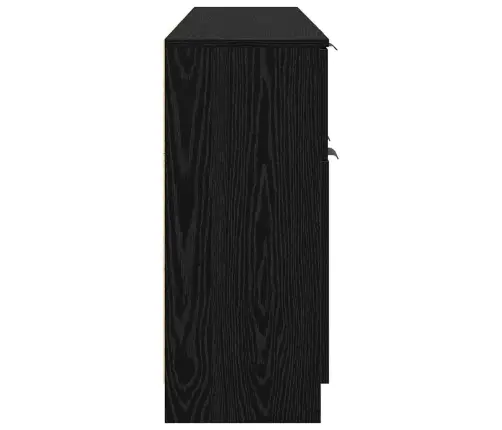 Kõide Sahtliga 3 Pcs Must Tamm 181 X 30 X 70 Cm Tehispuit