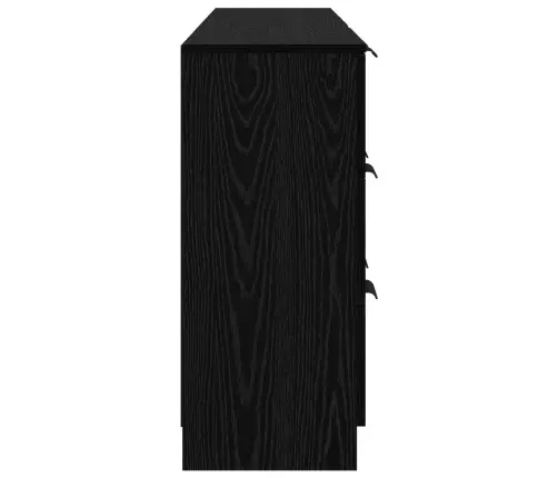 Puse 3 Pcs Melns Ozols 60 X 30 X 70 Cm Inženierijas Koks Vidaxl