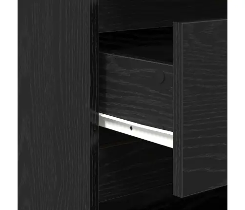 Kõide Sahtliga 2 Pcs Must 70 X 41 X 75 Cm Tehispuit