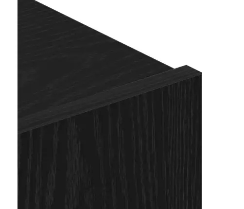 Telerikapi Komplekt 5 Pcs Must Tamm 100 X 30 X 30 Cm Tehispuit