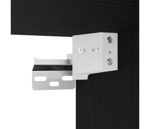 Tv Spintelių Komplektas 6 Pcs Juoda Ąžuolo 100 X 30 X 30 Cm