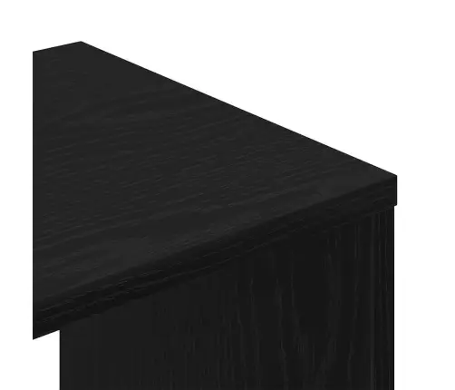 8 Daļu Tv Skapja Komplekts – Pieskrūvējams Pie Sienas Melnā Ozola Inženierijas Kokā Vidaxl