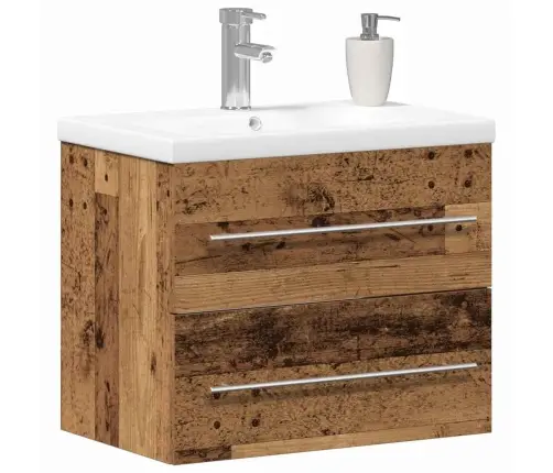 Vonios Kriauklės Spinta Su Stalčių 2 Pcs Senovinis Medis