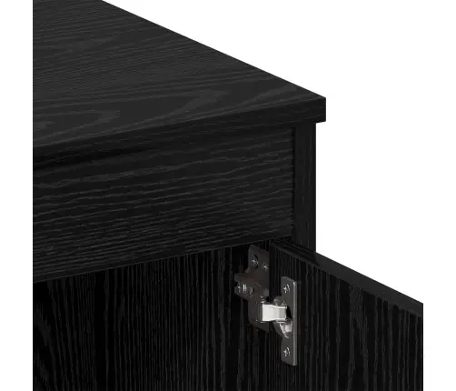 Galds 2 Pcs Melns Ozols 140 X 50 X 76 Cm Inženierijas Koks Vidaxl