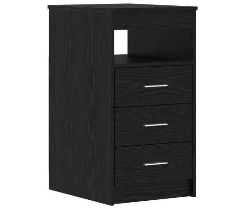 Galds 2 Pcs Melns Ozols 140 X 50 X 76 Cm Inženierijas Koks Vidaxl