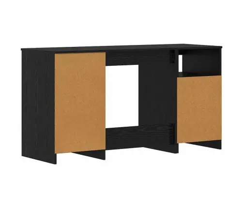 Galds 2 Pcs Melns Ozols 140 X 50 X 76 Cm Inženierijas Koks Vidaxl