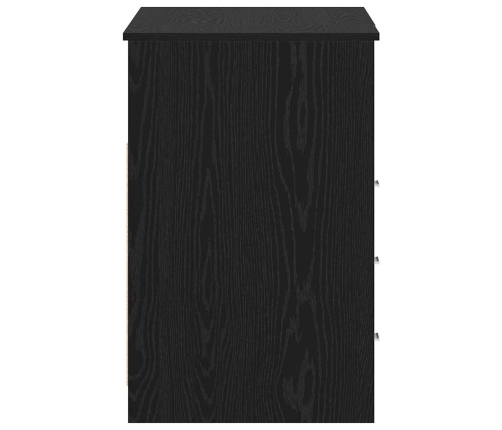 Galds 2 Pcs Melns Ozols 140 X 50 X 76 Cm Inženierijas Koks Vidaxl