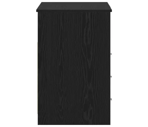 Galds 2 Pcs Melns Ozols 140 X 50 X 76 Cm Inženierijas Koks Vidaxl