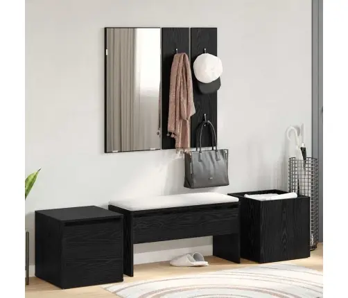 Prieškambario Baldų Komplektas 6 Pcs Apdirbta Mediena