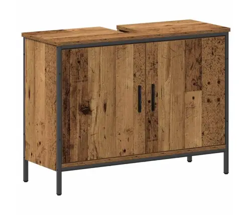 Vannitoa Mööbleset Uksega 3 Pcs Pruun 80 X 30 X 60 Cm Tehispuit