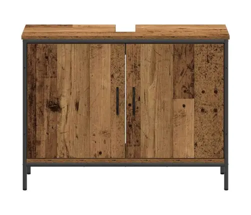 Vannitoa Mööbleset Uksega 3 Pcs Pruun 80 X 30 X 60 Cm Tehispuit