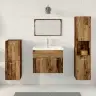 Vannas Istabas Mēbeļu Komplekts Ar Uzglabāšanu 4 Pcs Vecs Koks Vidaxl