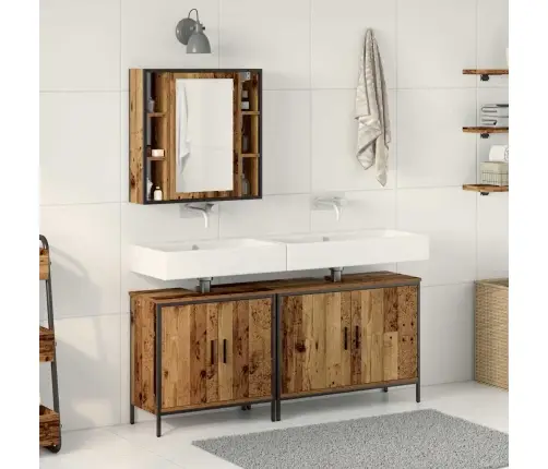 Vannas Istabas Mēbeļu Komplekts 3 Pcs Brūna 60 X 16 X 60 Cm Vidaxl Vannas Istabas Mēbeļu Komplekts 3 Pcs Brūna 60 X 16 X 60 Cm Vidaxl