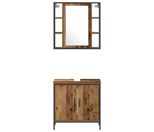 Vannas Istabas Mēbeļu Komplekts 3 Pcs Brūna 60 X 16 X 60 Cm Vidaxl Vannas Istabas Mēbeļu Komplekts 3 Pcs Brūna 60 X 16 X 60 Cm Vidaxl