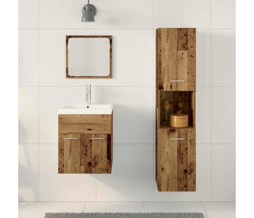 Vannas Istabas Mēbeļu Komplekts Ar Uzglabāšanu 4 Pcs Vecs Koks Vidaxl