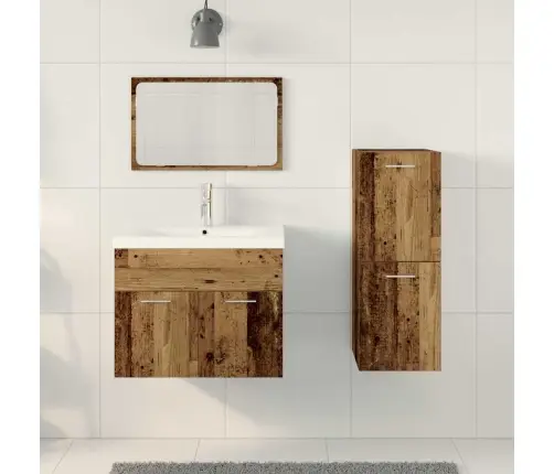 Vannas Istabas Mēbeļu Komplekts Ar Durvīm Inženierijas Koks Vidaxl