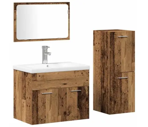 Vannas Istabas Mēbeļu Komplekts Ar Durvīm Inženierijas Koks Vidaxl