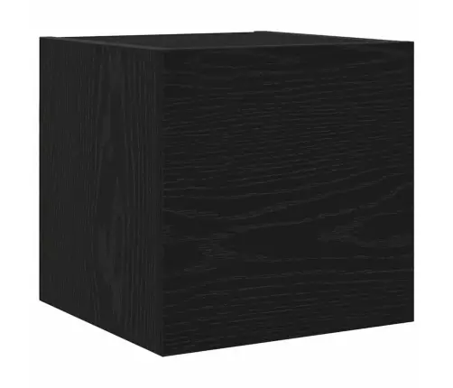 Tv Skapīšu Komplekts 8 Pcs Melns Ozols 100 X 30 X 30 Cm Vidaxl