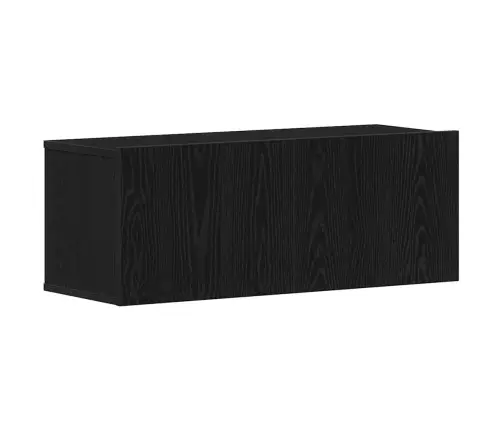 Tv Skapīšu Komplekts 8 Pcs Melns Ozols 100 X 30 X 30 Cm Vidaxl
