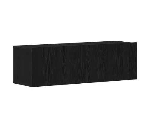 Tv Skapīšu Komplekts 8 Pcs Melns Ozols 100 X 30 X 30 Cm Vidaxl