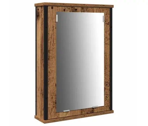 Vannitoa Mööbleset 4 Pcs Vana Puit 33 X 33 X 185.5 Cm Tehispuit