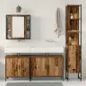 Vannas Istabas Mēbeļu Komplekts 4 Pcs Brūna 33 X 33 X 185.5 Cm Vidaxl