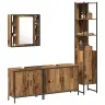 Vannas Istabas Mēbeļu Komplekts 4 Pcs Brūna 33 X 33 X 185.5 Cm Vidaxl