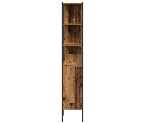 Vonios Baldų Rinkinys Su Lentyna 4 Pcs Ruda 33 X 33 X 185.5 Cm