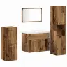Vannitoa Mööbleset Riiuliga Ladustamisega 5 Pcs Pruun Tehispuit