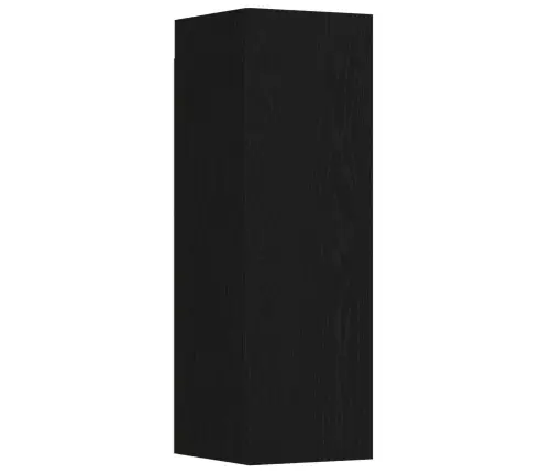 Tv Spintelių Komplektas 3 Pcs Juoda Ąžuolo 130.5 X 30 X 140 Cm