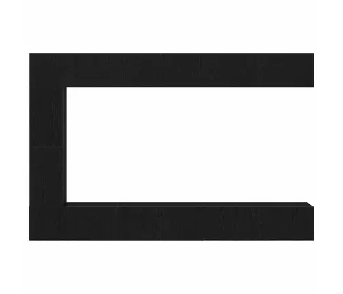 7 Daļu Tv Skapja Komplekts - Sienas Montējams, Melns Ozolkoka Inženierijas Koks Vidaxl