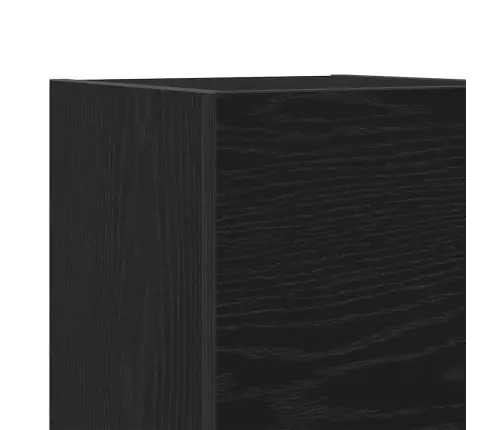 Tv Spintelių Komplektas 4 Pcs Juoda Ąžuolo 80 X 30 X 30 Cm