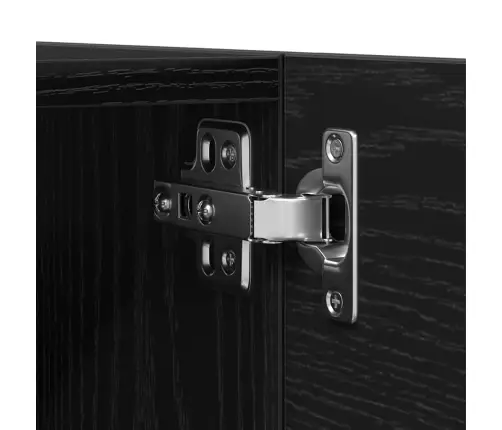 Tv Spintelių Komplektas 4 Pcs Juoda Ąžuolo 80 X 30 X 30 Cm