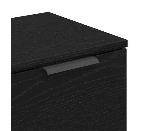 Apskates 2 Gabali Melna Ozola 60X30X70 Cm Inženierijas Koks Vidaxl