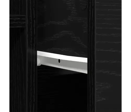 Apskates 2 Gabali Melna Ozola 60X30X70 Cm Inženierijas Koks Vidaxl