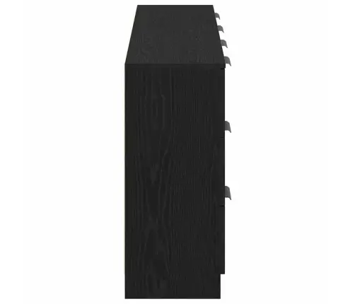 Apskates 2 Gabali Melna Ozola 60X30X70 Cm Inženierijas Koks Vidaxl