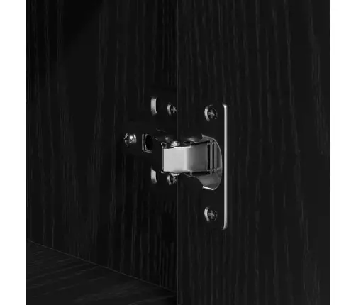 Augstais Galds Melnā Ozola Inženierēti Koks Vidaxl