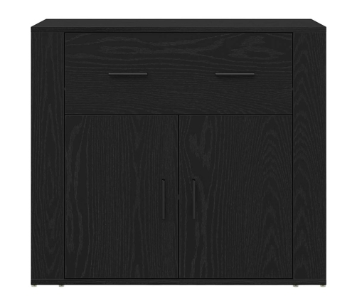 Kõrge Laud Sahtliga Must Tamm 80 X 33 X 150 Cm Tehispuit