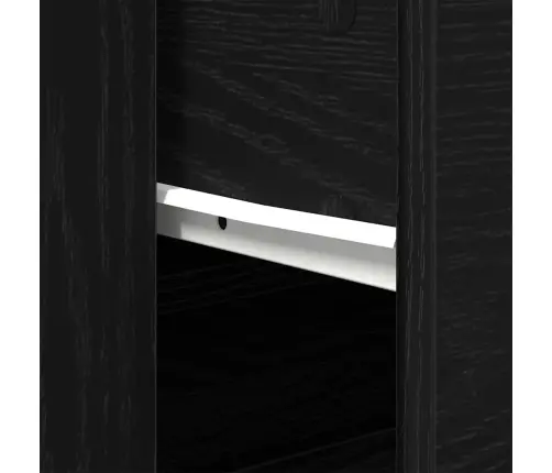 Augstais Galds Melnā Ozolkoka Inženierijas Koks Vidaxl