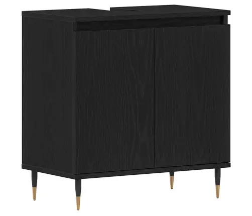 3 Gabalu Vannasistabas Mēbeļu Komplekts Melnā Ozolā, Inženierijas Kokā Vidaxl 3 Gabalu Vannasistabas Mēbeļu Komplekts Melnā Ozolā, Inženierijas Kokā Vidaxl